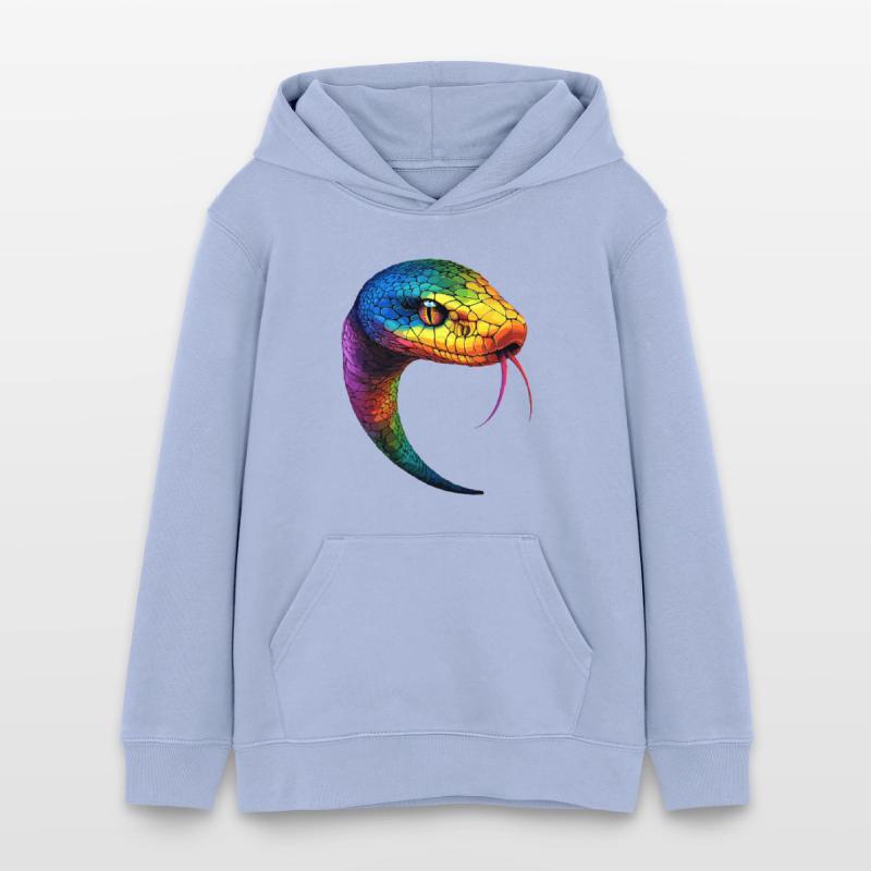Schlange Python Kobra Mamba Klapperschlange Snake Teenager Organic Hoodie Mini Cruiser von Stanley/Stella