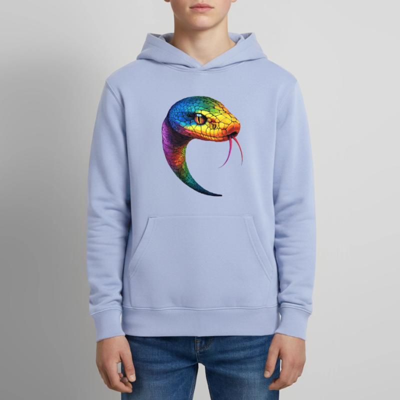 Schlange Python Kobra Mamba Klapperschlange Snake Teenager Organic Hoodie Mini Cruiser von Stanley/Stella