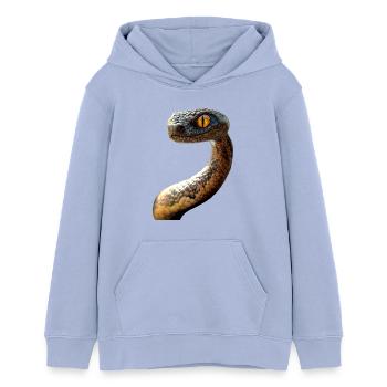 Serpent Python Cobra Mamba Serpent à sonnettes Serpent - Sweat à capuche ado bio Stanley/Stella - ciel - Devant - AI Model Teenager Male light (155cm)