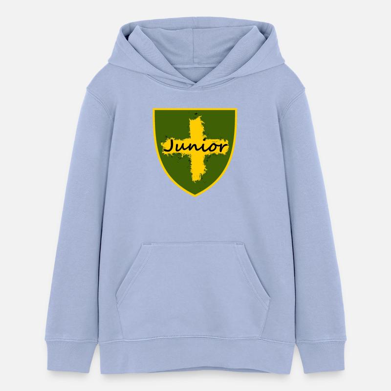 T-DZ junior - Sweat à capuche ado bio Stanley/Stella - ciel