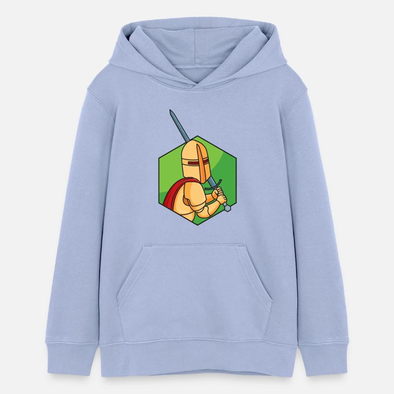 Petit Chevalier - Sweat à capuche ado bio Stanley/Stella - ciel