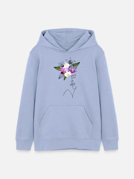 Lady Orchidee - Teenager Organic Hoodie Mini Cruiser von Stanley/Stella - Sky