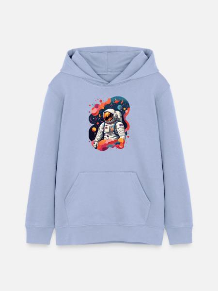 Astronaut - Teenager Organic Hoodie Mini Cruiser von Stanley/Stella - Sky