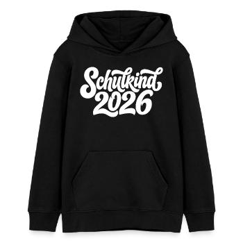 Schulkind 2026 - Teenager Organic Hoodie Mini Cruiser von Stanley/Stella - Schwarz - Vorne - AI Model Teenager Male light (155cm)