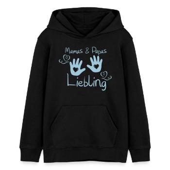 mamas_und_papas_liebling - Teenager Organic Hoodie Mini Cruiser von Stanley/Stella - Schwarz - Vorne - AI Model Teenager Male light (155cm)