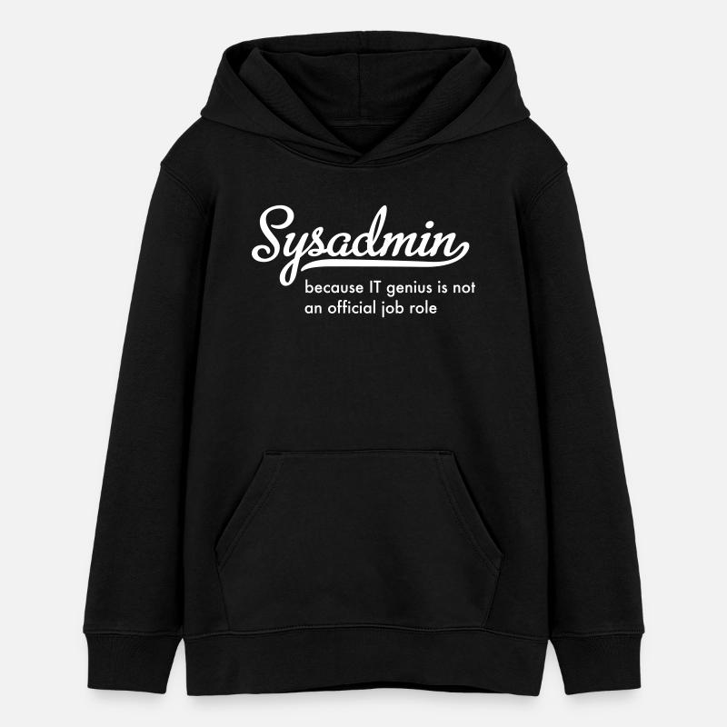 Administrateur système - Sweat à capuche ado bio Stanley/Stella - noir