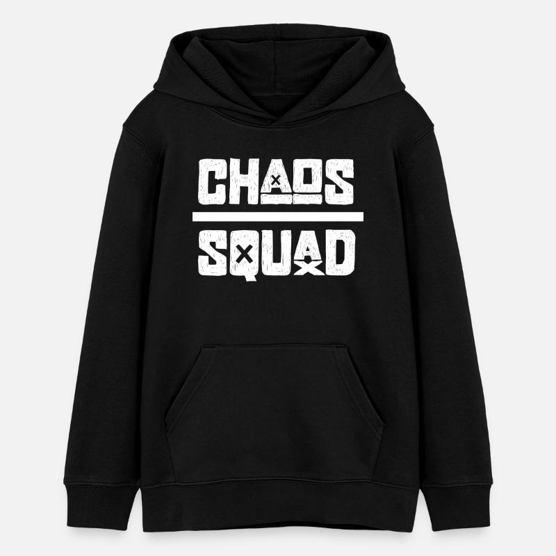 chaos - Sweat à capuche ado bio Stanley/Stella - noir