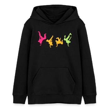 Break Dance Hip-Hop-danseur16 - Teenager Organic Hoodie Mini Cruiser von Stanley/Stella - Schwarz - Vorne - AI Model Teenager Male light (155cm)