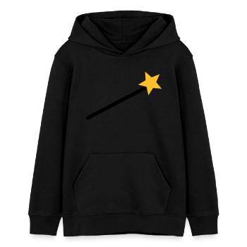 Magicien - Sweat à capuche ado bio Stanley/Stella - noir - Devant - AI Model Teenager Male light (155cm)