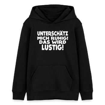Das wird lustig! - Teenager Organic Hoodie Mini Cruiser von Stanley/Stella - Schwarz - Vorne - AI Model Teenager Male light (155cm)