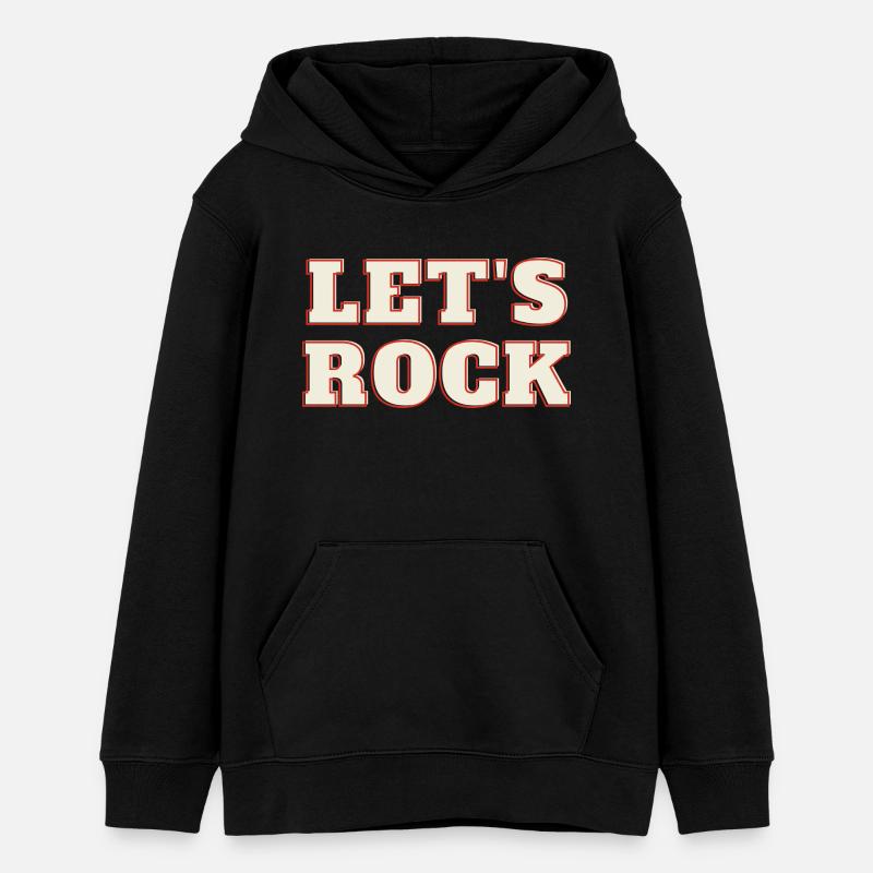 Faisons du rock - Sweat à capuche ado bio Stanley/Stella - noir