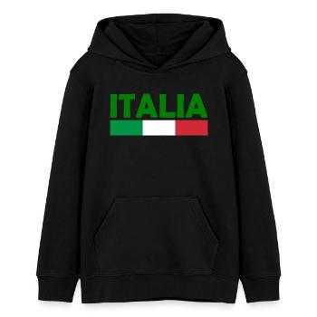 Italien - Teenager Organic Hoodie Mini Cruiser von Stanley/Stella - Schwarz - Vorne - AI Model Teenager Male light (155cm)