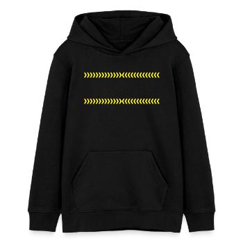 Ornement de frontière - Sweat à capuche ado bio Stanley/Stella - noir - Devant - AI Model Teenager Male light (155cm)