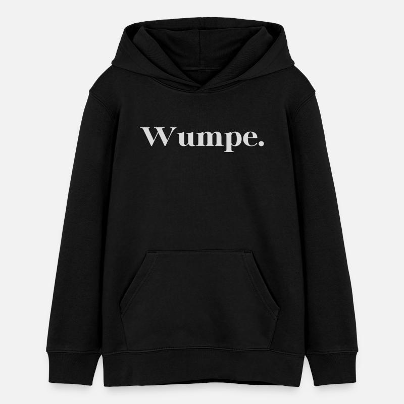 Dire « Wumpe » - Sweat à capuche ado bio Stanley/Stella - noir