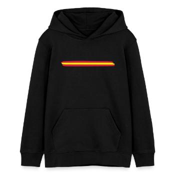 spain_3__f2 - Sweat à capuche ado bio Stanley/Stella - noir - Devant - AI Model Teenager Male light (155cm)