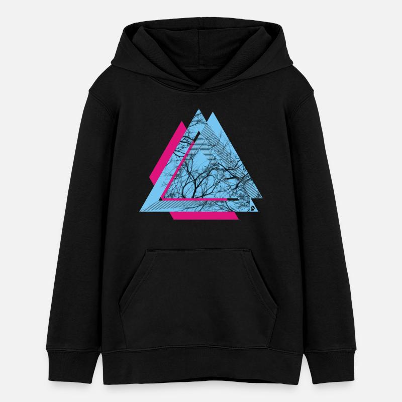 AD Triangle - Teens Organic Hoodie by Stanley/Stella - black