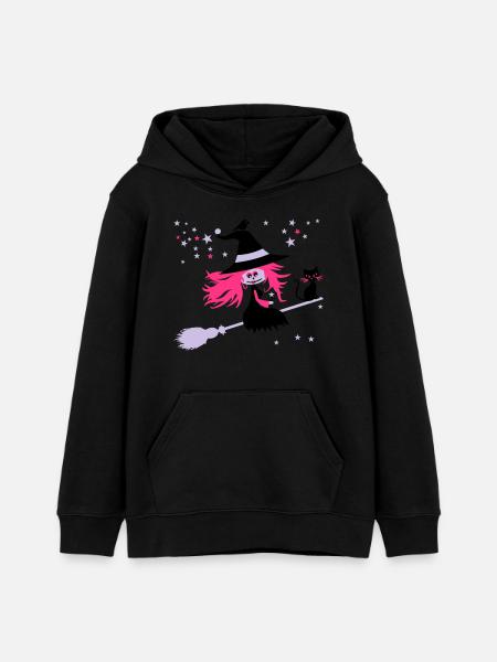 witch - Teens Organic Hoodie by Stanley/Stella - black