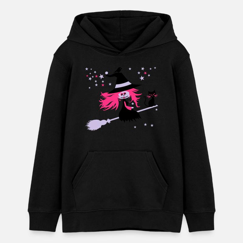 sorcière - Sweat à capuche ado bio Stanley/Stella - noir