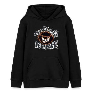 Die Wilden Kerle Logo - Teenager Organic Hoodie Mini Cruiser von Stanley/Stella - Schwarz - Vorne - AI Model Teenager Male light (155cm)