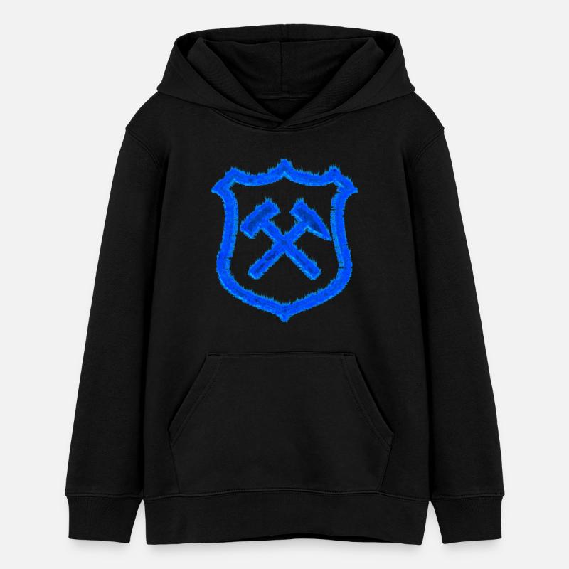 Extraction de marteaux et de maillets Cadeau de charbon Schalke - Sweat à capuche ado bio Stanley/Stella - noir