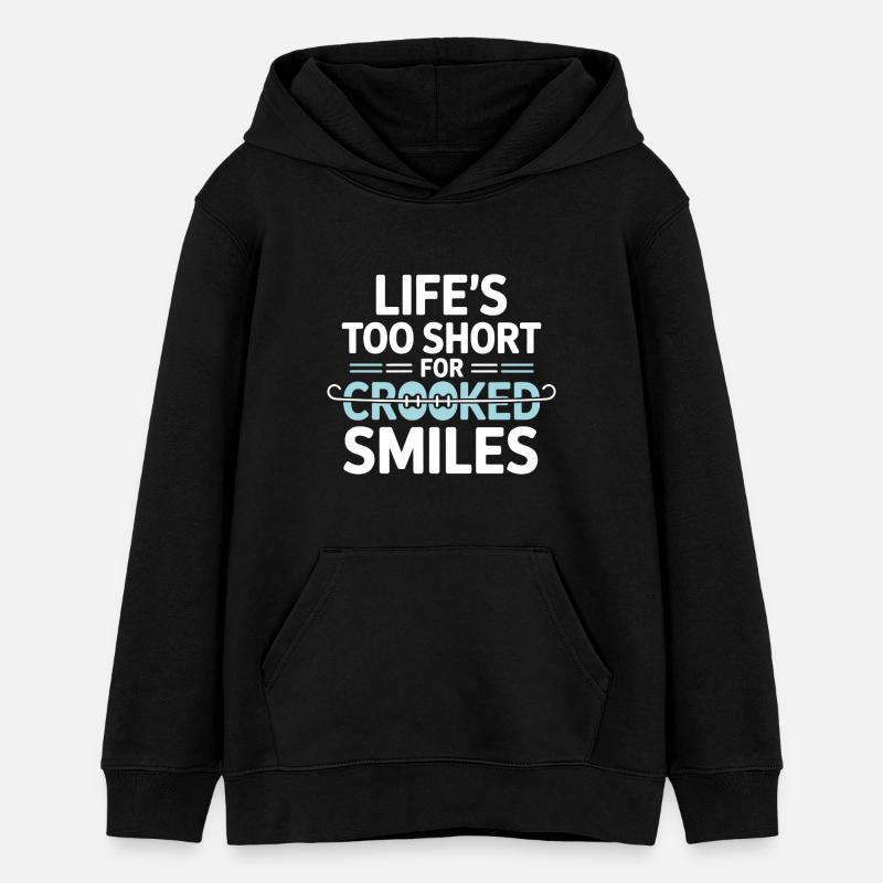Dental Professional Straight Alignment Motivation  - Teens Organic Hoodie by Stanley/Stella - black
