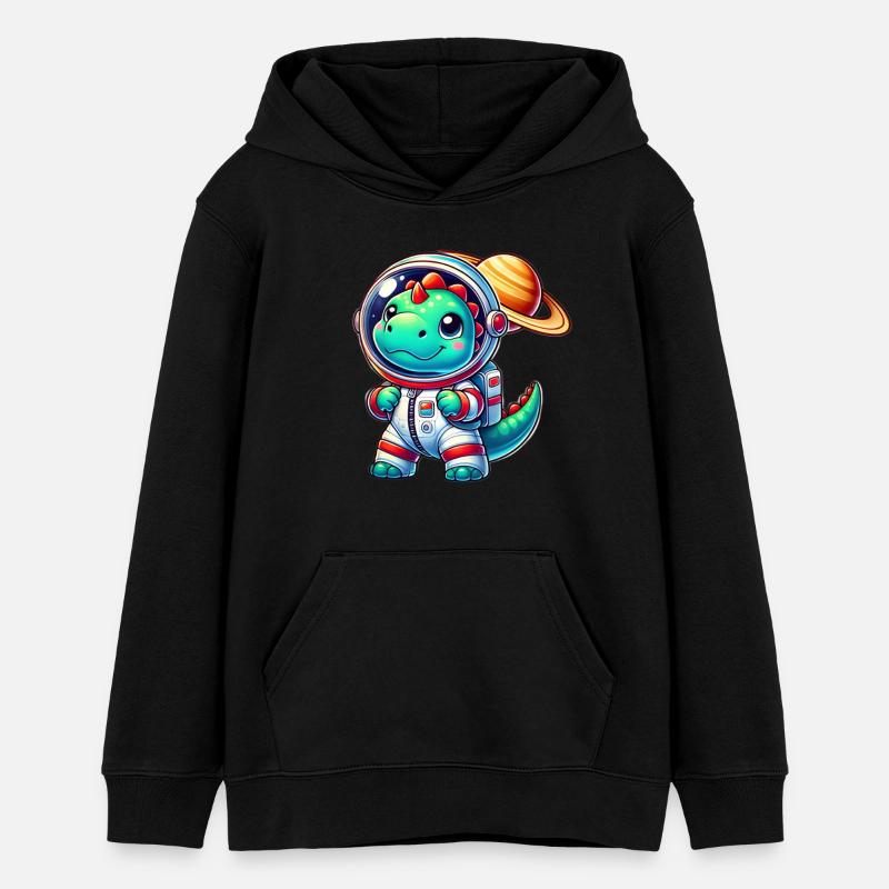 Cosmo Dino - Sweat à capuche ado bio Stanley/Stella - noir