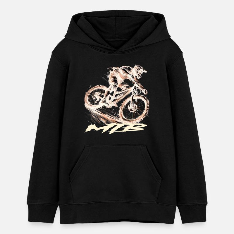 VTT - Sweat à capuche ado bio Stanley/Stella - noir