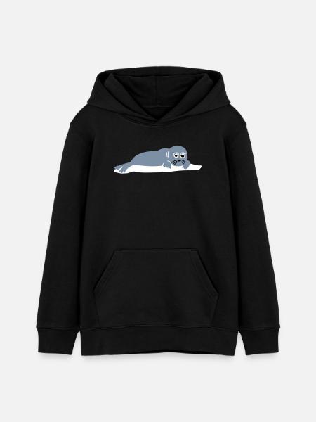 seal 2 - Sweat à capuche ado bio Stanley/Stella - noir