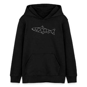 Fisch - Teenager Organic Hoodie Mini Cruiser von Stanley/Stella - Schwarz - Vorne - AI Model Teenager Male light (155cm)