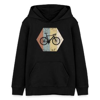 Fahrrad - Teenager Organic Hoodie Mini Cruiser von Stanley/Stella - Schwarz - Vorne - AI Model Teenager Male light (155cm)