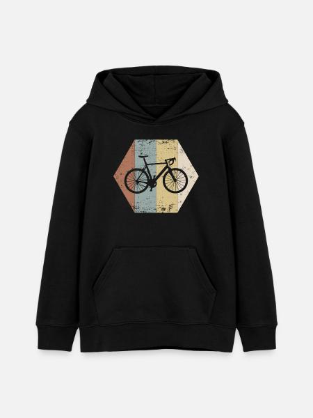 Fahrrad - Teenager Organic Hoodie Mini Cruiser von Stanley/Stella - Schwarz