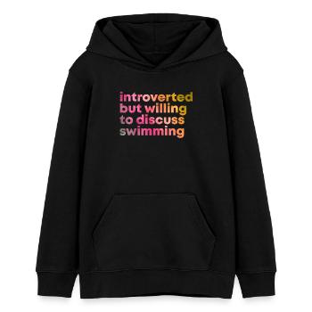 Schwimmen, schwimmen, schwimmen, schwimmen - Teenager Organic Hoodie Mini Cruiser von Stanley/Stella - Schwarz - Vorne - AI Model Teenager Male light (155cm)