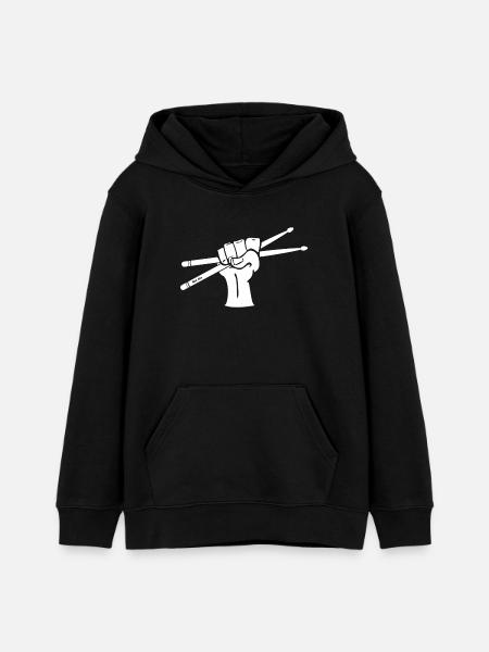 Drumsticks Motiv - Teenager Organic Hoodie Mini Cruiser von Stanley/Stella - Schwarz