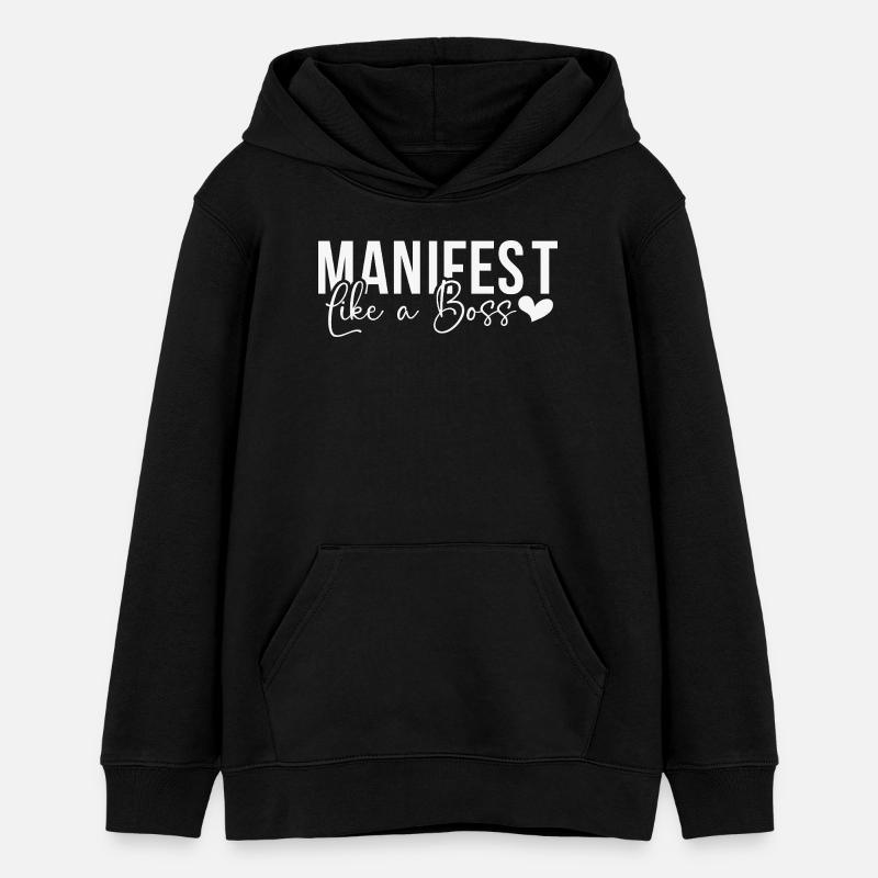 Manifestation - Sweat à capuche ado bio Stanley/Stella - noir