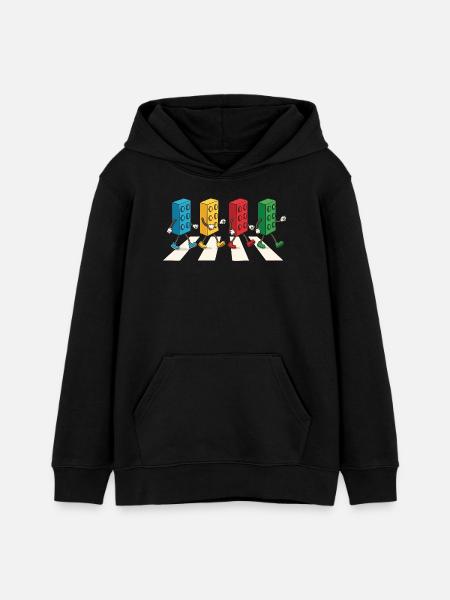 Zebra Made Of Bricks Creative Block Builder - Teenager Organic Hoodie Mini Cruiser von Stanley/Stella - Schwarz