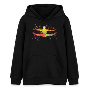Turner Boden Kunstturnen - Teenager Organic Hoodie Mini Cruiser von Stanley/Stella - Schwarz - Vorne - AI Model Teenager Male light (155cm)