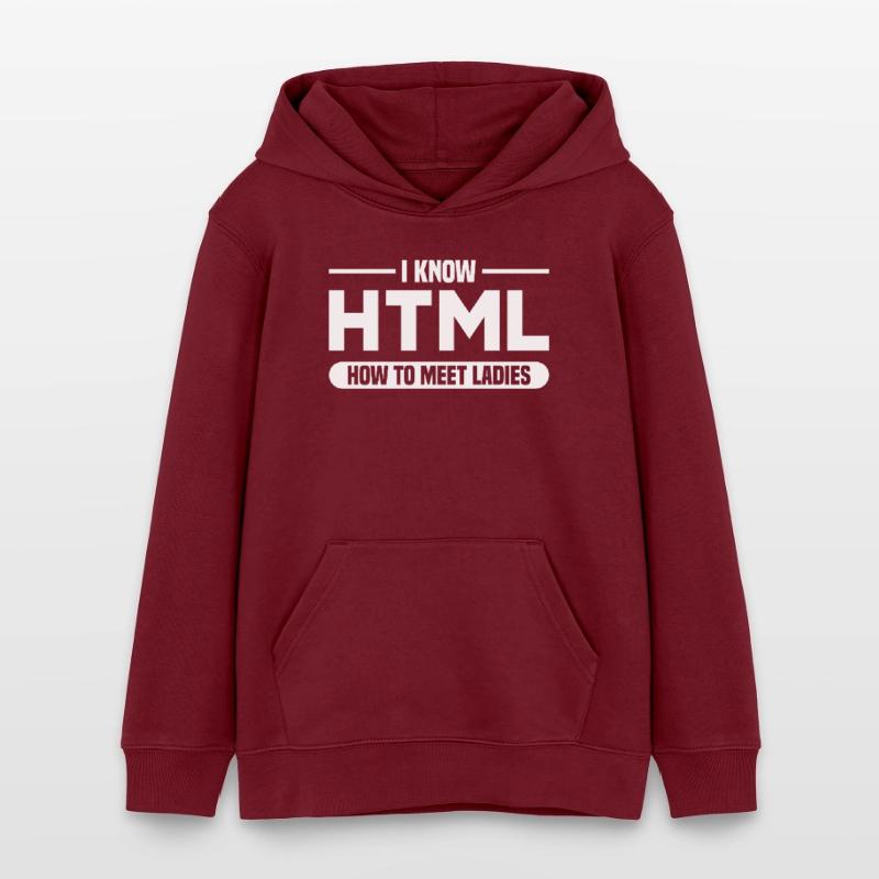 HTML Humor Code Programmierer Spruch Teenager Organic Hoodie Mini Cruiser von Stanley/Stella