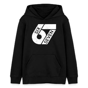 Six Seven Meme - Teenager Organic Hoodie Mini Cruiser von Stanley/Stella - Schwarz - Vorne - AI Model Teenager Male light (155cm)