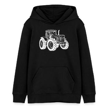 Traktor Symbol Bauer - Teenager Organic Hoodie Mini Cruiser von Stanley/Stella - Schwarz - Vorne - AI Model Teenager Male light (155cm)