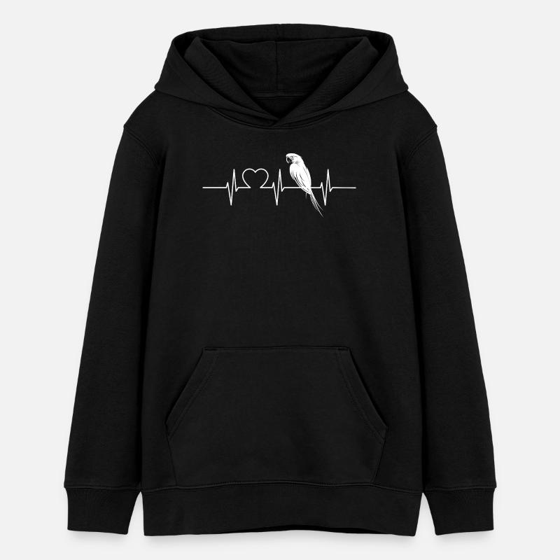 L’ère de l’ara - Sweat à capuche ado bio Stanley/Stella - noir