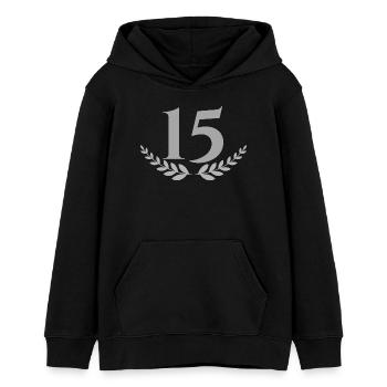 15 - Teenager Organic Hoodie Mini Cruiser von Stanley/Stella - Schwarz - Vorne - AI Model Teenager Male light (155cm)