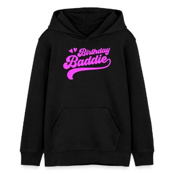 Méchant d’anniversaire - Sweat à capuche ado bio Stanley/Stella - noir - Devant - AI Model Teenager Male light (155cm)