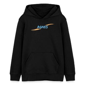 Agnes - Teenager Organic Hoodie Mini Cruiser von Stanley/Stella - Schwarz - Vorne - AI Model Teenager Male light (155cm)