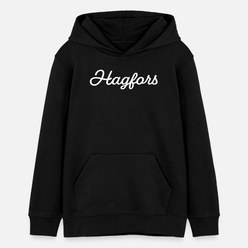Hagfors blanc - Sweat à capuche ado bio Stanley/Stella - noir