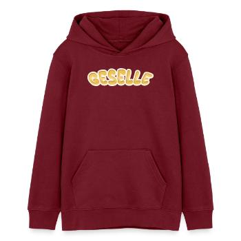 Occupation journeyman - Teens Organic Hoodie by Stanley/Stella - burgundy - Front - AI Model Teenager Male dark (155cm)