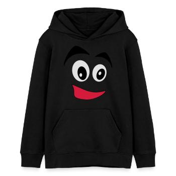 comic - Teenager Organic Hoodie Mini Cruiser von Stanley/Stella - Schwarz - Vorne - AI Model Teenager Male light (155cm)