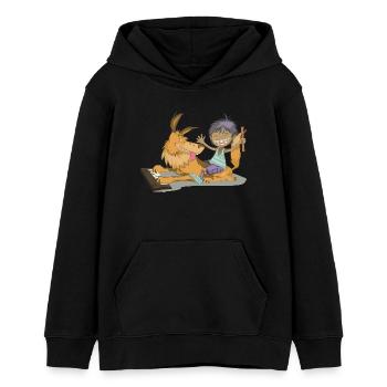 Musiciens de la ville de Brême : Les meilleurs amis ! - Sweat à capuche ado bio Stanley/Stella - noir - Devant - AI Model Teenager Male light (155cm)