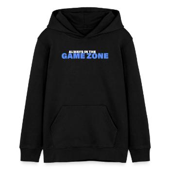 GAME ZONE - Teenager Organic Hoodie Mini Cruiser von Stanley/Stella - Schwarz - Vorne - AI Model Teenager Male light (155cm)