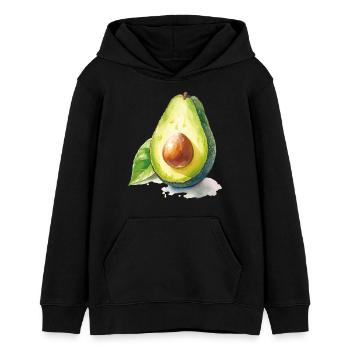 Avocado - Teenager Organic Hoodie Mini Cruiser von Stanley/Stella - Schwarz - Vorne - AI Model Teenager Male light (155cm)