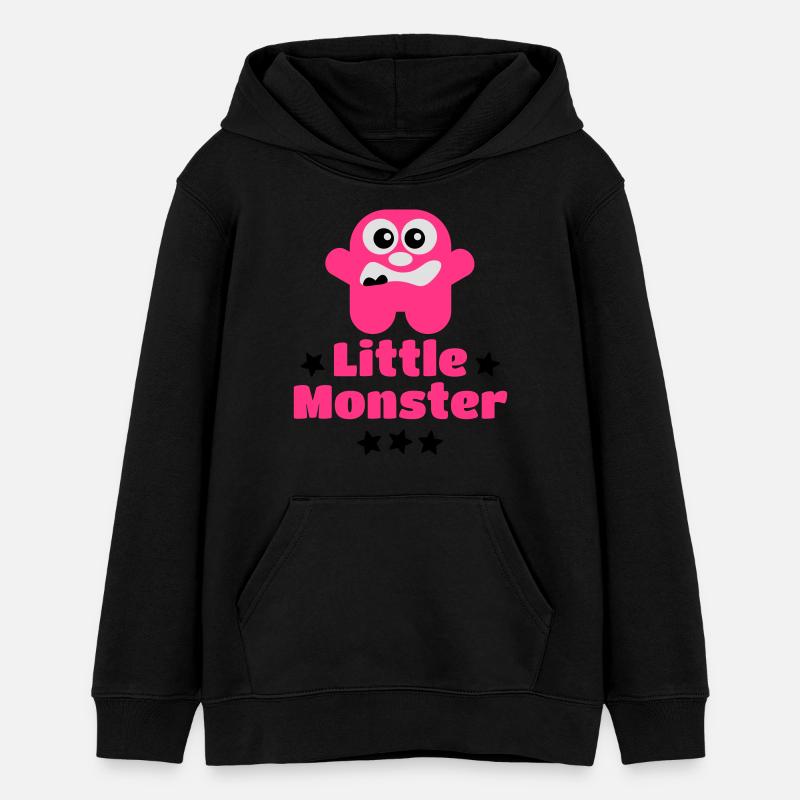 Little Monster petit monstre - Sweat à capuche ado bio Stanley/Stella - noir
